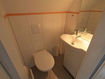 Das Gäste-WC im ausgebauten Spitzboden